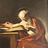 Saint Jerome reading, Caravaggio, Galleria Borghese