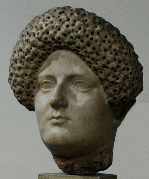 Portrait of Domitia, the wife of Emperor Domitian, National Museum in Warsaw, pic. Wikipedia