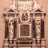 Tombstone monument of Cardinal Sfondrati, vestibule of the Church of Santa Cecilia