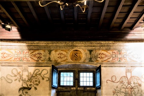 Casina del Cardinal Bessarione (holiday home of Cardinal Bessarion) - frescoes in the main hall