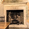 Casina del Cardinal Bessarione (holiday home of Cardinal Bessarion) - fireplace in the main room