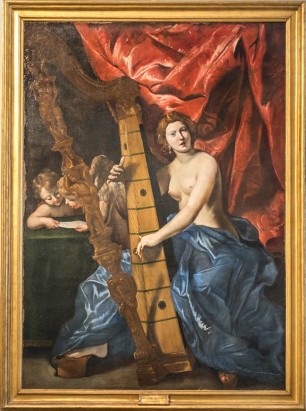 Wenus grająca na harfie, Giovanni Lanfranco, Galleria Nazionale d'Arte Antica, Palazzo Barberini