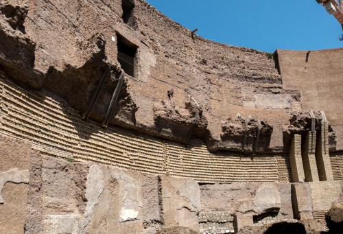 Mausoleum of Emperor Augustus, the present condition of the interior of the building - Piazza Augusto Imperatore