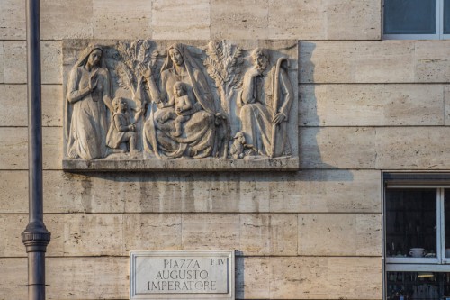 Piazza Augusto Imperatore, one of the reliefs decorating the square