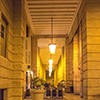 Piazza Augusto Imperatore - arcades in the eastern frontage of the square