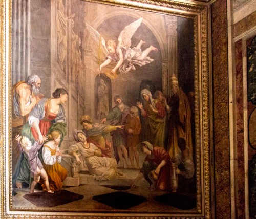 The martyrdom of St. Cecilia, Domenichino, the Polet Chapel, the Church of San Luigi dei Francesi