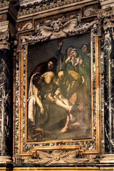 Kościół San Pietro in Montorio, Kaplica Piety - Złożenie do grobu, Dirck van Baburen