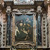 Pieta Chapel, Church of San Pietro in Montorio - view of the altar with the painting The Entombment of Christ by Dirck van Baburen