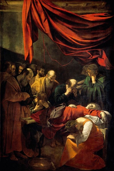 Maria's death, Caravaggio, Louvre, Paris