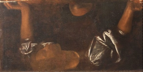 Narcissus at the Source, Caravaggio?, fragment (reflection in the water), Galleria dell’Arte Antica, Palazzo Barberini