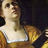 Artemisia Gentileschi, Św. Cecylia grająca na lutni, fragment, Galleria Spada, zdj. Wikipedia