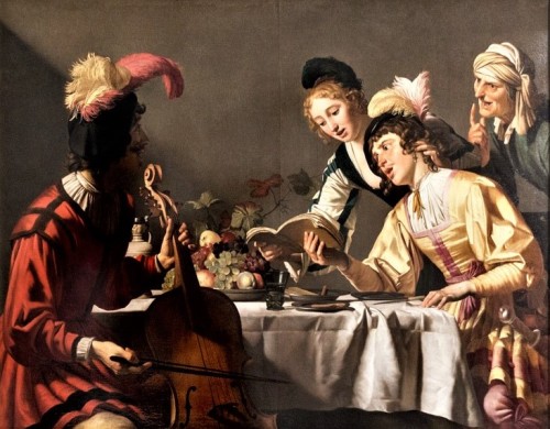 Gerrit (Gerard) van Honthorst, Koncert (Kradzież amuletu), Galleria Borghese