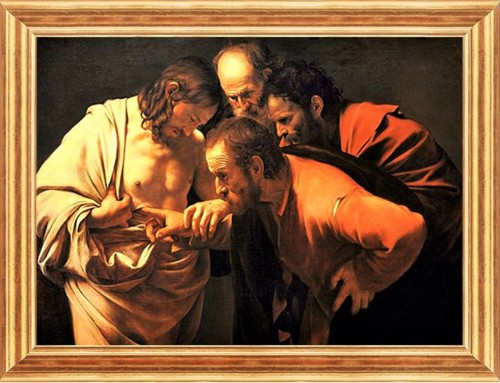 The Incredulity of St. Thomas, Caravaggio, Palais Sanssouci, Potsdam