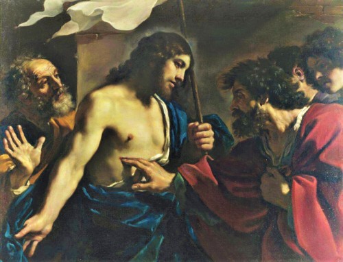 Niewierny Tomasz, Guercino, National Gallery, London