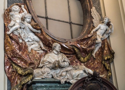 Pierre Le Gros, The funerary monument of Cardinal Girolamo Casanate, Basilica of San Giovanni in Laterano