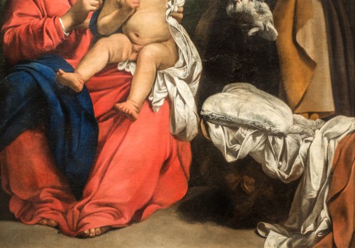 Carlo Saraceni, Madonna z Dzieciątkiem i św. Anną, fragment, Galleria Nazionale d’Arte Antica, Palazzo Barberini