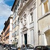 Facade of the former church of San Simeone Profeta ai Coronari on via dei Coronari