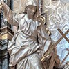 Religia triumfująca nad Herezją, Pierre Le Gros, fragment, kaplica św. Ignacego Loyoli, kościół Il Gesù