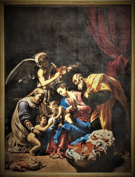 Orazio Borgianni, Holy Family with St. Elizabeth and St. John the Baptist, Galleria Nazionale d'Arte Antica, Palazzo Barberini