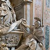 Camillo Rusconi, funerary monument of Pope Gregory XIII, fragment, Basilica San Piero in Vaticano