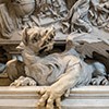 Funerary monument of Pope Gregory XIII, fragment, Camillo Rusconi, Basilica of San Pietro in Vaticano