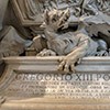 Camillo Rusconi, funerary monument of Pope Gregory XIII, fragment, Basilica San Piero in Vaticano