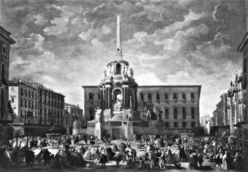 Piazza Farnese w czasie karnawału, Paolo Panini, zdj. Wikipedia