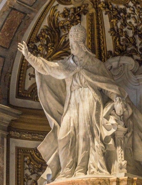 Tombstone of Pope Benedict XIV, fragment, Basilica of San Pietro in Vaticano