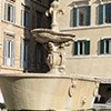 One of the fountains in Piazza Farnese