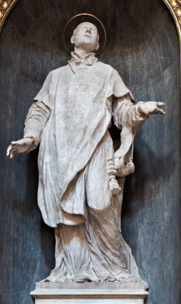 Church of Sant'Apollinare, statue of Ignatius Loyola, Carlo Marchionni