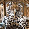 Church of Sant'Apollinare, the culmination of the main altar, angels - Bernardino Ludovisi