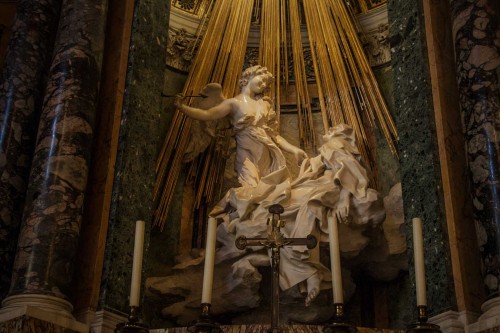 Ekstaza św. Teresy, Gian Lorenzo Bernini, kościół Santa Maria della Vittoria