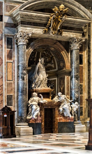 Pietro Bracci, Tombstone of Pope Benedict XIV, Basilica of San Pietro in Vaticano