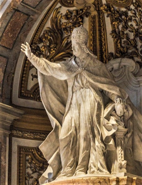 Pietro Bracci, Tombstone of Pope Benedict XIV, image of the Pope, Basilica of San Pietro in Vaticano