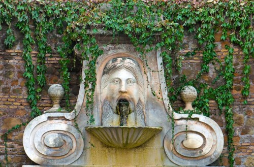 Fontana del Mascherone przy via Giulia, fragment