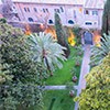 View of the Palazzo Farnese gardens, Fountain del Mascherone at via Giulia (upper left corner)