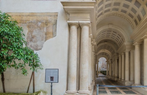 Francesco Borromini, Perspective Gallery of Palazzo Spada, fragment of ancient frescoes