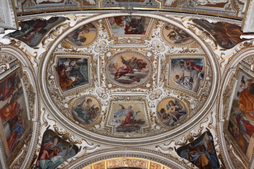 Vault of the Alaleone Chapel, Church of San Lorenzo in Lucina, Simon Vouet, pic. Wikipedia