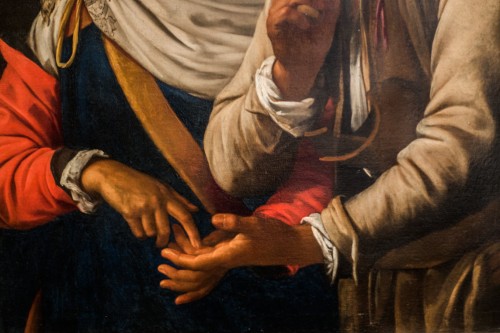 The Fortune Teller (Buona ventura), fragment, Simon Vouet, Galleria Nazionale d’Arte Antica, Palazzo Barberini