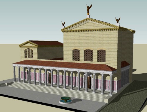 Reconstruction of the Curia at the Roman Forum - the seat of the Roman Senate, pic. Wikipedia