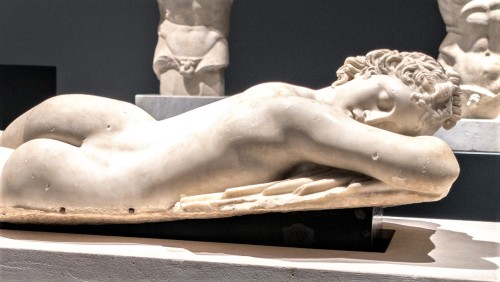 Sleeping Hermaphrodite, fragment, Museo Nazionale Romano, Palazzo Massimo alla Terme