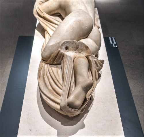 Sleeping Hermaphrodite, fragment, Museo Nazionale Romano, Palazzo Massimo alla Terme