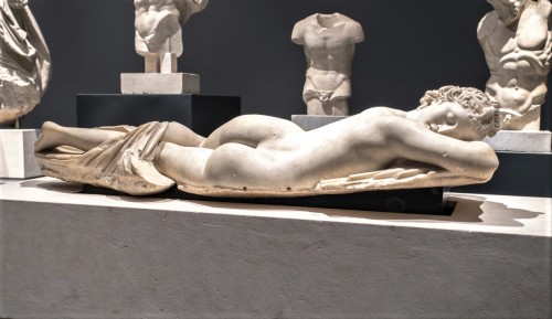 Sleeping  Hermaphrodite, Museo Nazionale Romano, Palazzo Massimo alla Terme, Roman copy from the II century