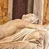 Sleeping Hermaphrodite, fragment, Galleria Borghese, Roman copy from the II century