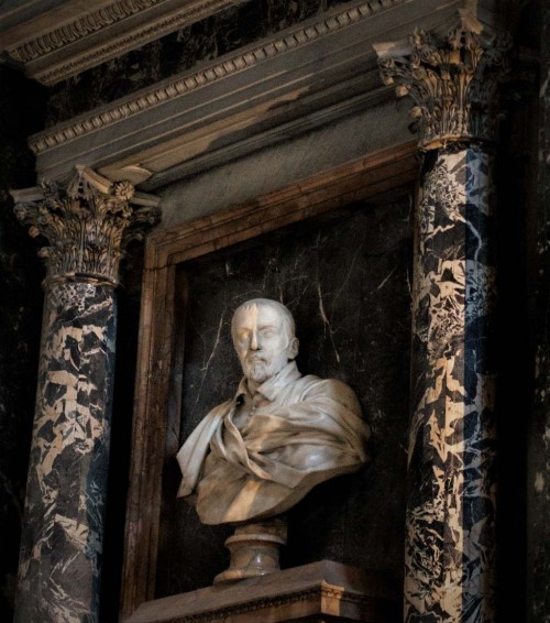 Cosimo Fancelli, funerary portrait of Lorenzo Altieri, Altieri Chapel, Basilica of Santa Maria sopra Minerva