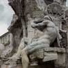 Cosimo Fancelli, posąg Nilu, Fontana dei Quattro Fiumi, Piazza Navona