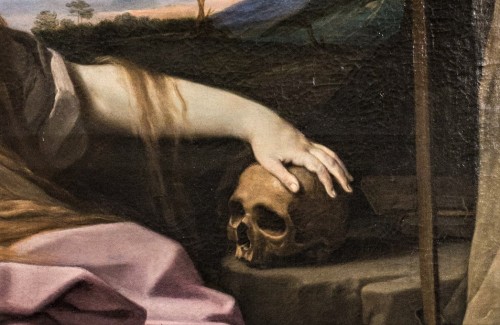 Pokutująca Maria Magdalena, fragment, Guido Reni, Galleria Nazionale d’Arte Antica, Palazzo Barberini