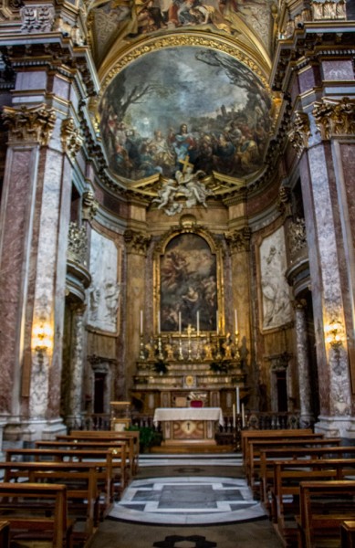 Interior of the church of Santa Maria Maddalena