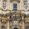 The facade of the late Baroque church of Santa Maddalena on the Champ de Mars