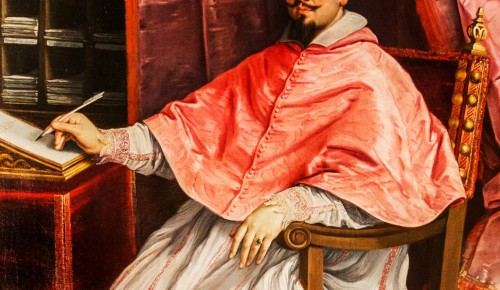 Portrait of Cardinal Bernardino Spada, fragment, Galleria Spada